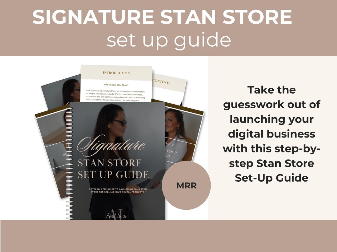 Stan Store Ebook Example Stan Store Setup Guide | Digital Product Business (MRR, PDF Download ...