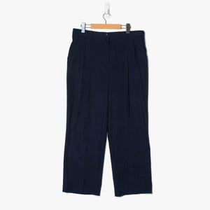 Vintage 90s Haggar Women&#39;s 35x27 Wide Leg Pants Stretch Canada Made Size 16