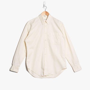 Vintage Club Monaco Men&#39;s Medium Oxford Cloth Button Down Shirt Light Yellow