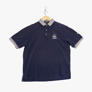 Vintage Ashworth Men&#39;s Medium Le Geant Golf Polo Navy