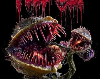 Little Shop of Horrors PNG SVG, Man Eating Plant Clipart (Digital Download)