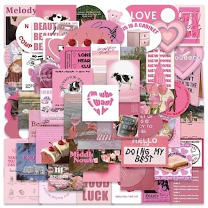 Pink Posters Surtido de pegatinas para planificador, paquete de pegatinas de vinilo, pegatinas para portátiles