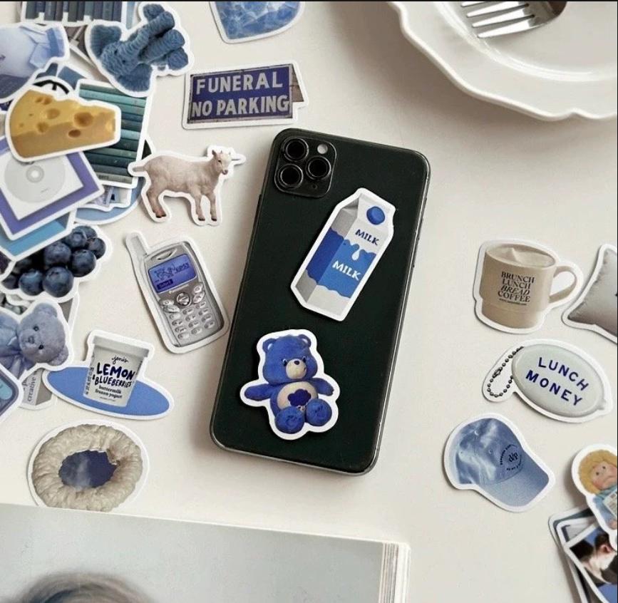Blue Assorted Aesthetic Stickers | Vinyl Sticker Pack | Lifestyle - Etsy