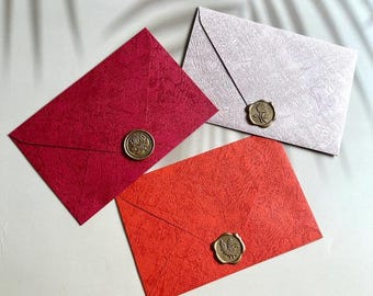 Vintage Envelopes C6 | Textured Wedding Envelopes |  Aesthetic Wedding Envelope | Invitation Envelope