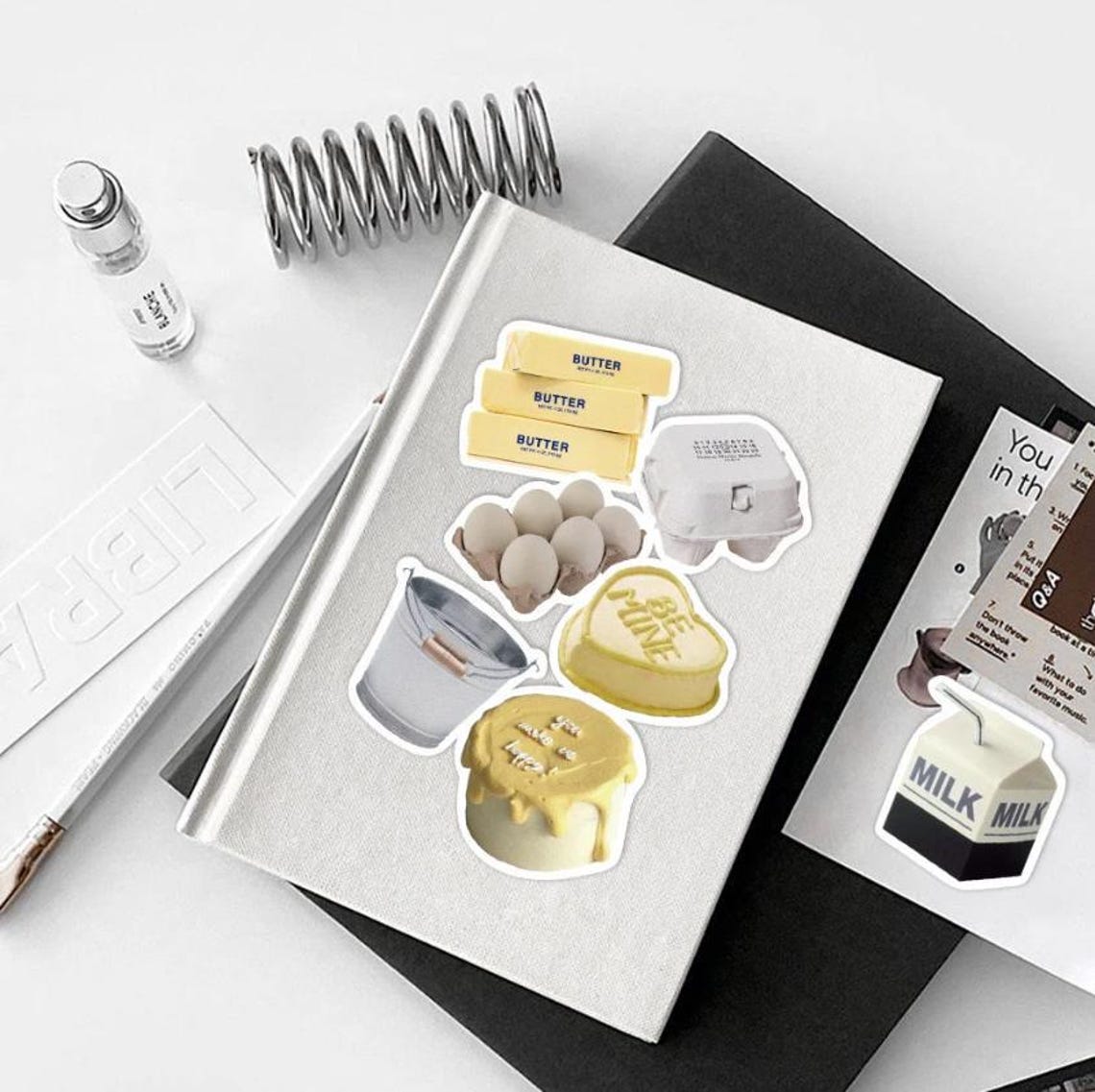 Yellow Assorted Aesthetic Stickers | Vinyl Sticker Pack | Cute Stickers ...