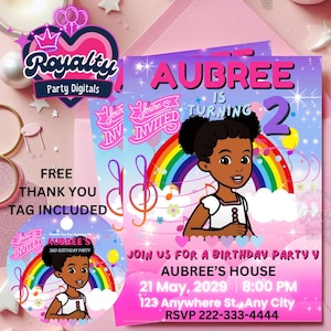 Editable Gracie&#39;s Corner Birthday Invitation | Gracie&#39;s Template Printable Editable Canva | Gracies Corner invite | Invite Instant Download