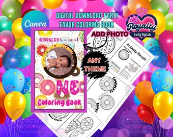 Bomboniere personalizzate per feste di compleanno: qualsiasi tema (download digitale)