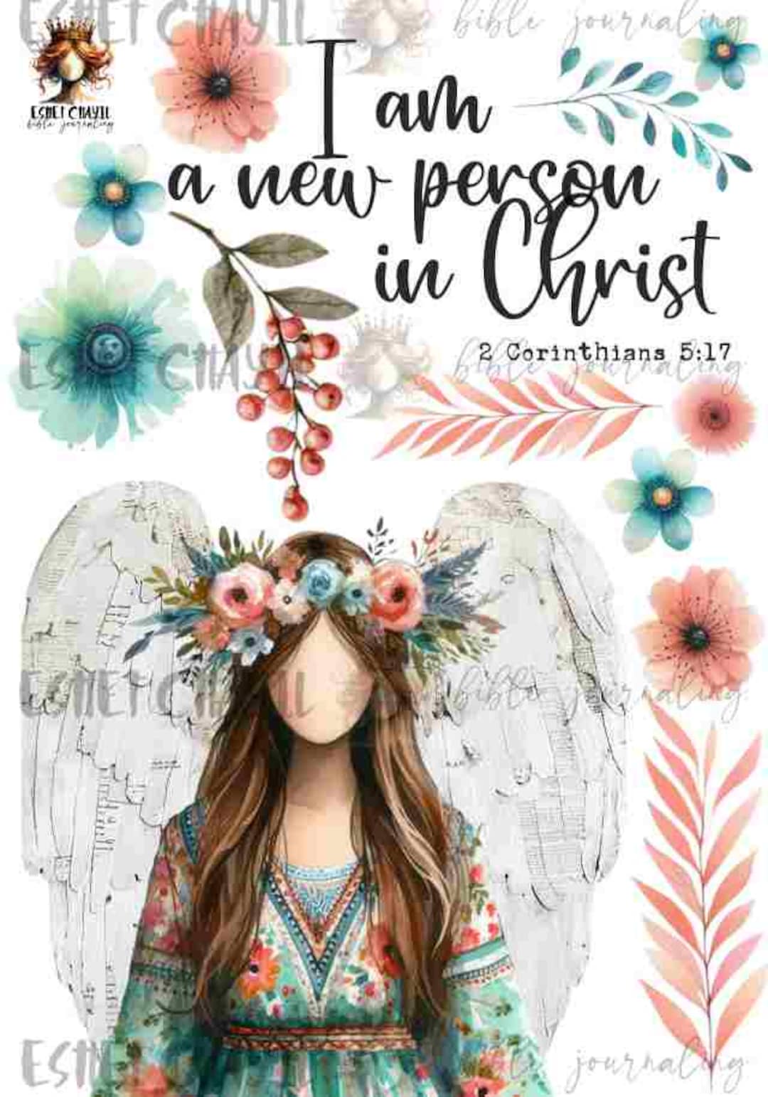 GOD SAYS I AM A New Person - Bible Journaling Printable - Etsy