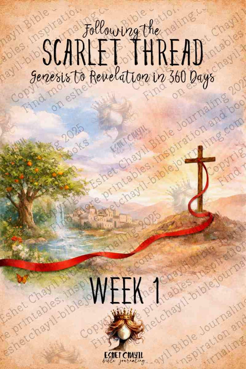 Scarlott Thread The Scarlet Thread - Genesis to Revelation in 360 Days Printable Pack ...