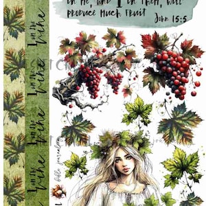 Vine -  Mini Bible Journaling Printable