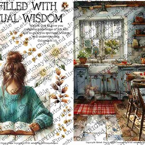 I am filled with spiritual wisdom - Colossians 1:9 #39 - Bible Journaling Printable, Faith Based Art Journaling Printable