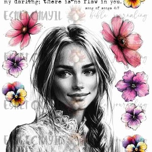 CELEBRATE WOMEN - Beautiful - Bible Journaling Printable, Faith Based Art Journaling Printable
