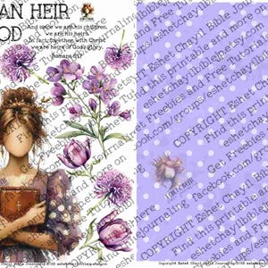 I am an heir of God #23 – Romans 8:17 Bible Journaling Printable, Faith Based Art Journaling Printable