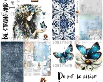 BE STRONG - Bible Journaling Printable, Faith Based Art Journaling Printable