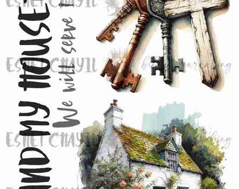 HOUSEHOLD - Bible Journaling Printable, Faith Based Art Journaling Printable