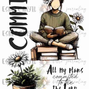 COMMIT - Bible Journaling Printable, Faith Based Art Journaling Printable