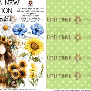 I am a new creation in Christ - Bible Journaling Printable, Faith Based Art Journaling Printable