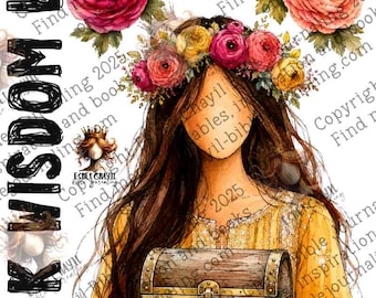 Estudio bíblico creativo sobre Proverbios - Día 2, imprimible para diario bíblico, estudio, complementos y carpetas de guerra.