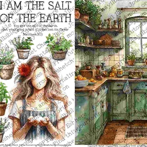I am the salt of the earth #11 - Bible Journaling Printable, Faith Based Art Journaling Printable