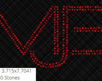 Rhinestone, MJB, Mary J Blige, Digital File, Ready to Cut, SVG