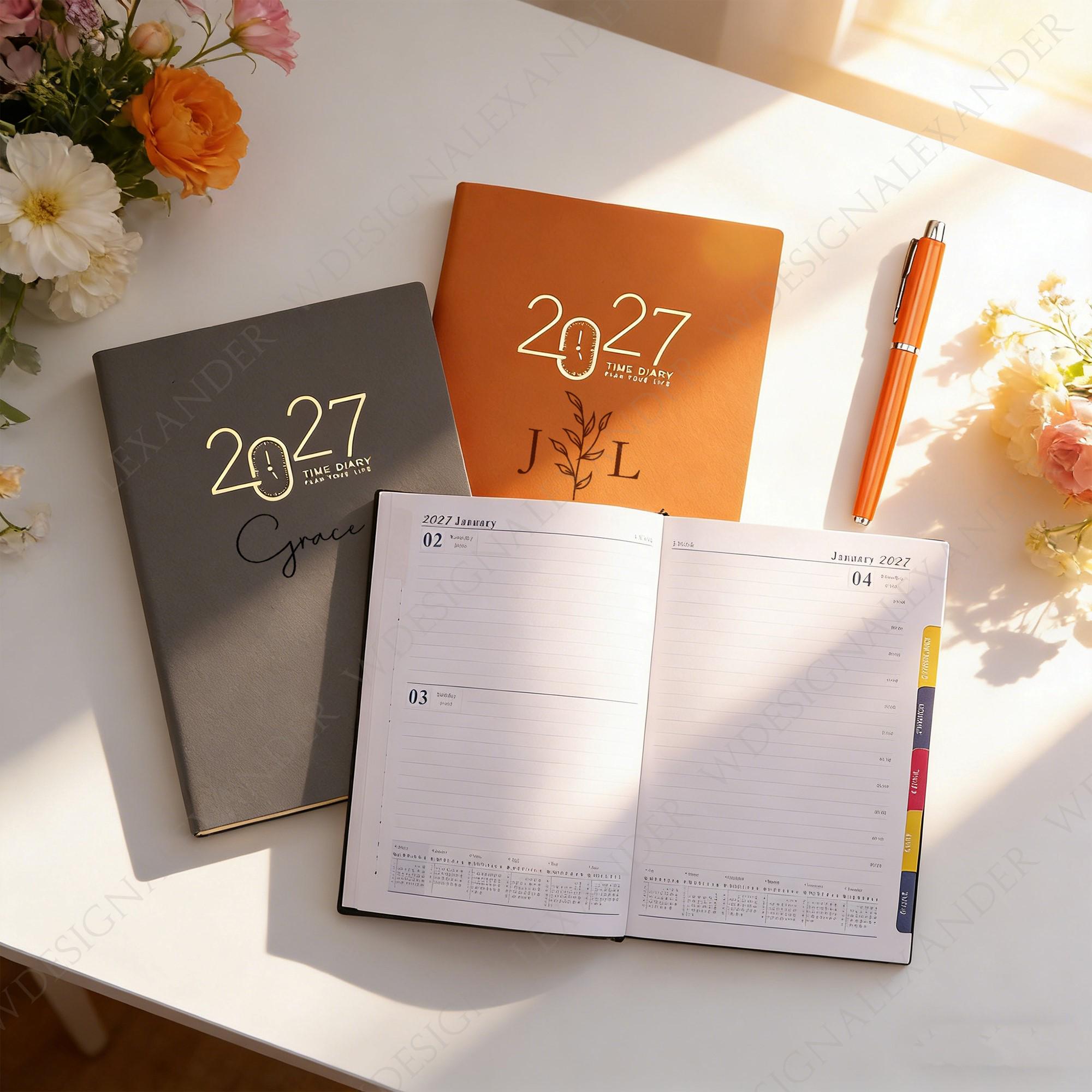 Personalized 2027 Planner Notebook,365 Day Productivity Journal,thick ...
