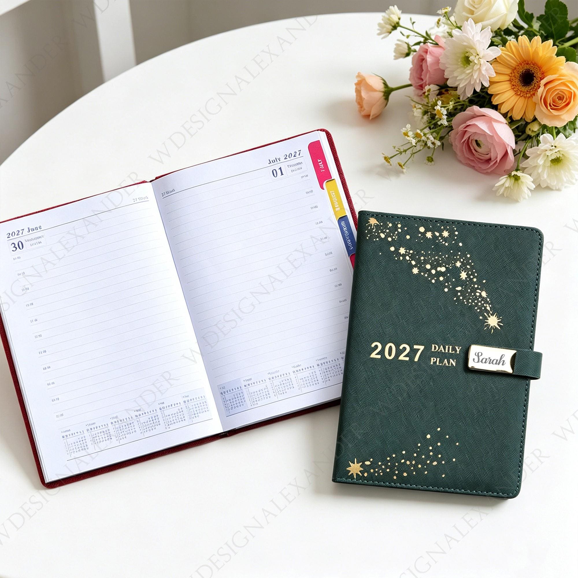 Customized 2027 Planner Notebook,365 Day Productivity Journal,thick ...