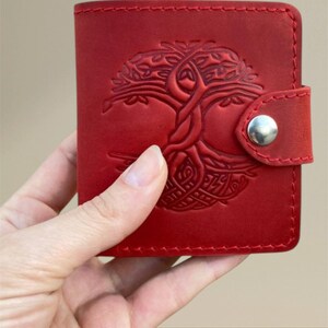 Petit portefeuille de poche en cuir mince fabriqué à la main mini sac à main porte-cartes minimaliste porte-cartes en cuir portefeuille pour hommes mini portefeuille portefeuille en cuir