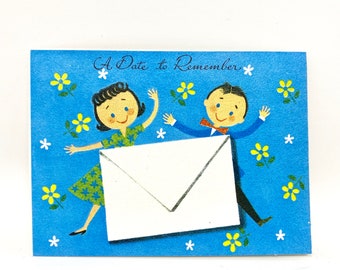 Vintage Party Invitation, Unused Children's Invitation, New Old Stock, Birthday Party Invite