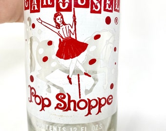 Vintage Soda Bottle, Carousel Pop Shoppe, Empty Bottle