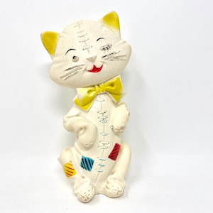 Vintage Cat Squeak Toy, Rubber Squeaker