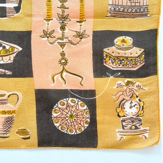 Vintage Novelty Handkerchief Jeanne Miller Mid Ce… - image 5