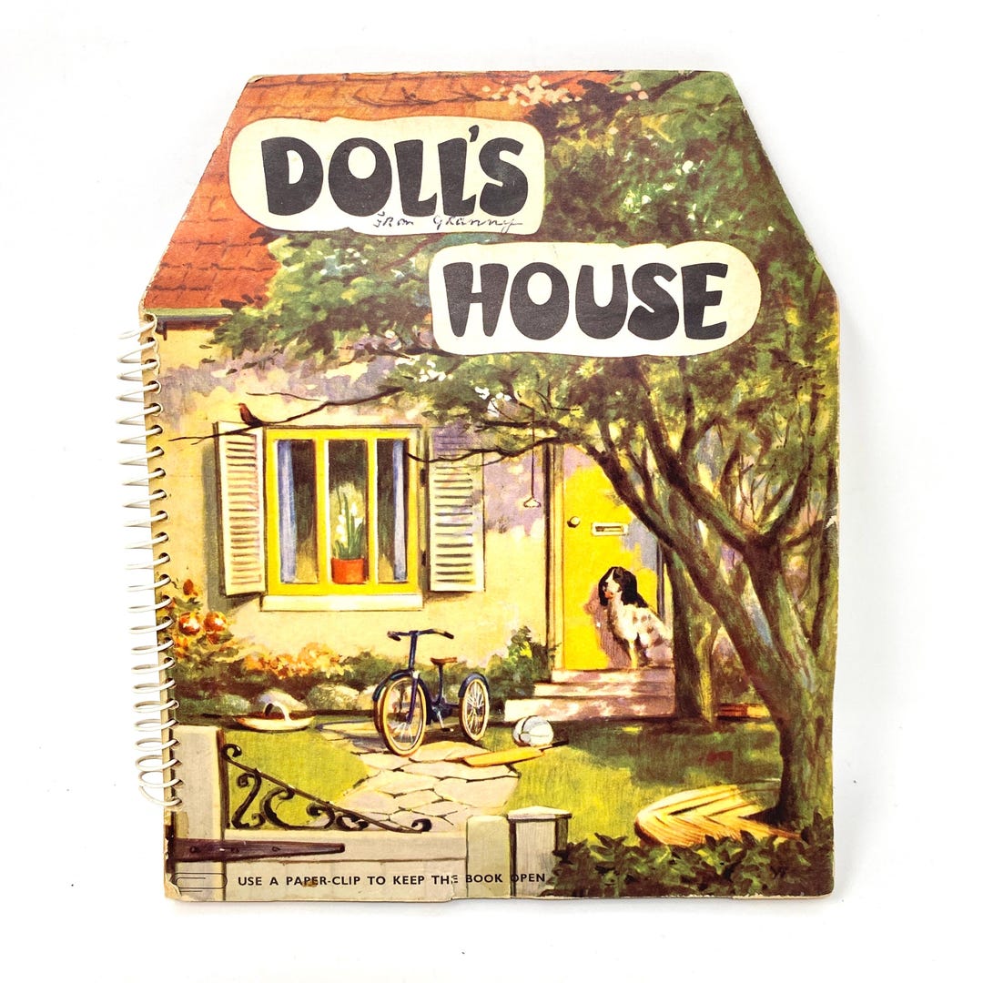 Vintage Doll's House Book, Paper Doll Playhouse, 3D Dollhouse - Etsy