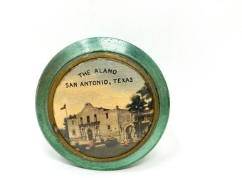 Vintage Souvenir Tin, The Alamo, San Antonio Texas, Sewing Kit,