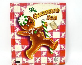 Gingerbread Man, Vintage Children's Book, 1953 Edition, Whitman Tell A Tale