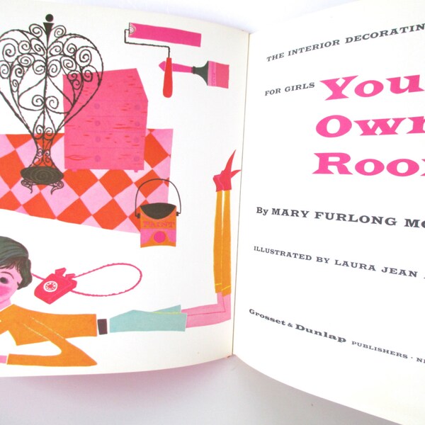 Vintage Book Your Own Room Decorating Guide for Girls 1960