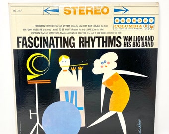 Vintage Record Album LP, Fascinating Rhythms, John Alcorn Cover Design, Vinyl Disc
