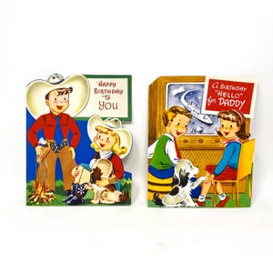 Vintage Geburtstagskarten-Set, die gut Grußkarten, Kinder oder Erwachsene wünschen