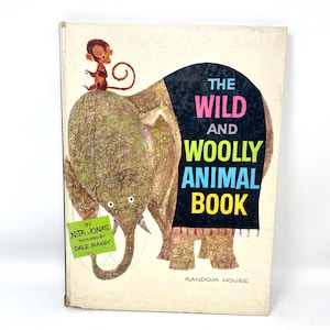 Vintage Kinderbuch, Wild- und Wolltierbuch