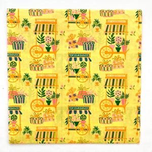 Vintage Geschenkpapier , Hochzeit oder Bridal Shower, ganzer Bogen, Blumenwagen