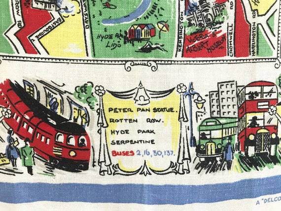 Londres La Tamise Torchon Souvenir Cadeau