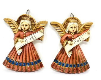 Vintage Angel Wall Art, Christmas Tree Ornaments or Wall Plaques