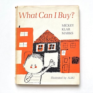 Vintage Children’s Book, What Can I Buy, First Edition Hardcover Book,