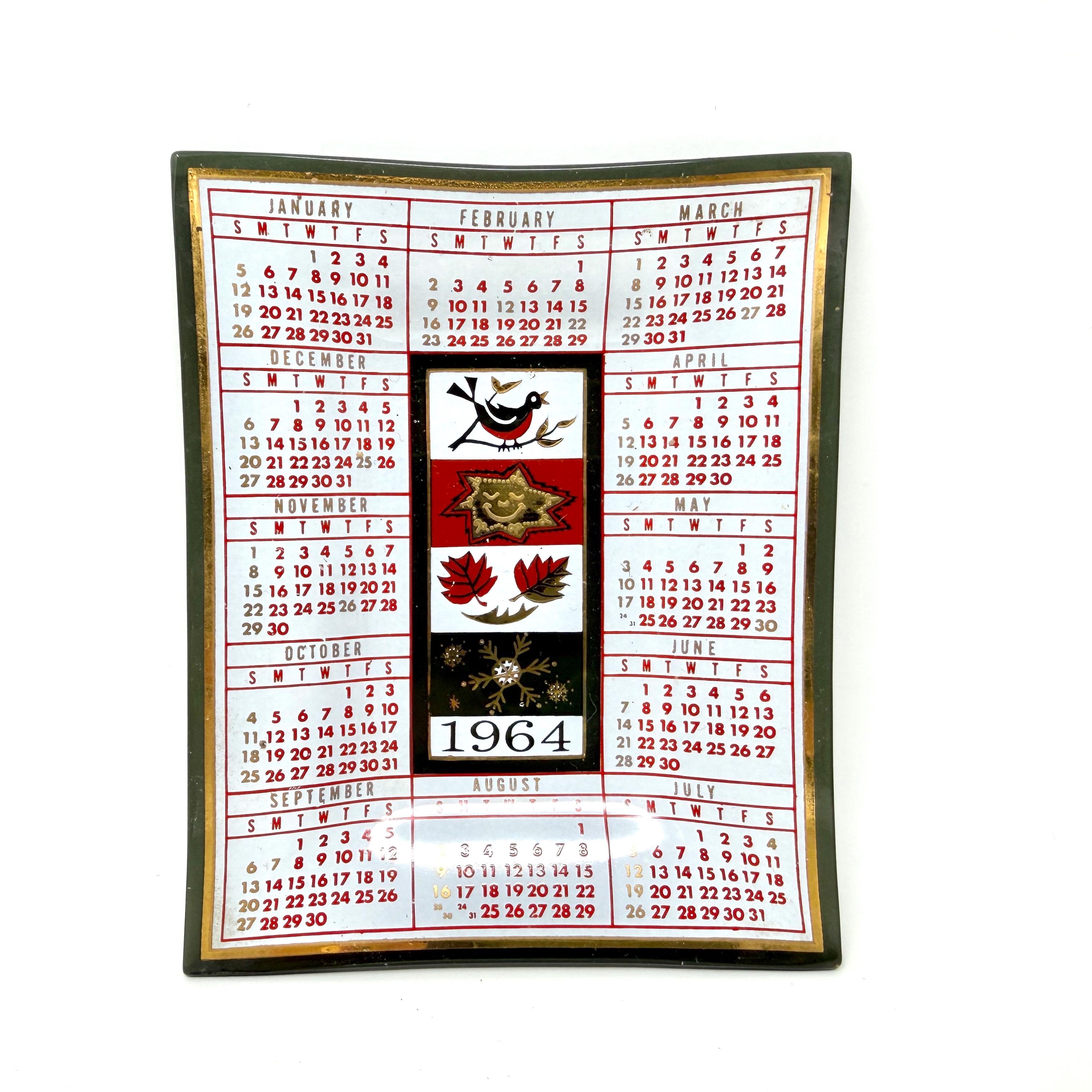 1964 Calendar - Etsy