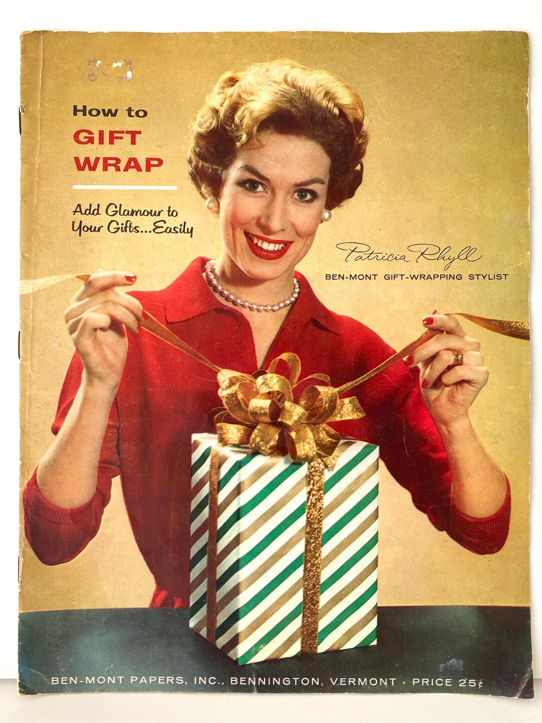 Vintage How to Gift Wrap Guide Book, Ben-mont Gift Wrap and Bow Ideas ...