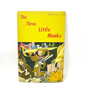 Libro infantil clásico, Los tres monjitos, ilustraciones geniales, 1963