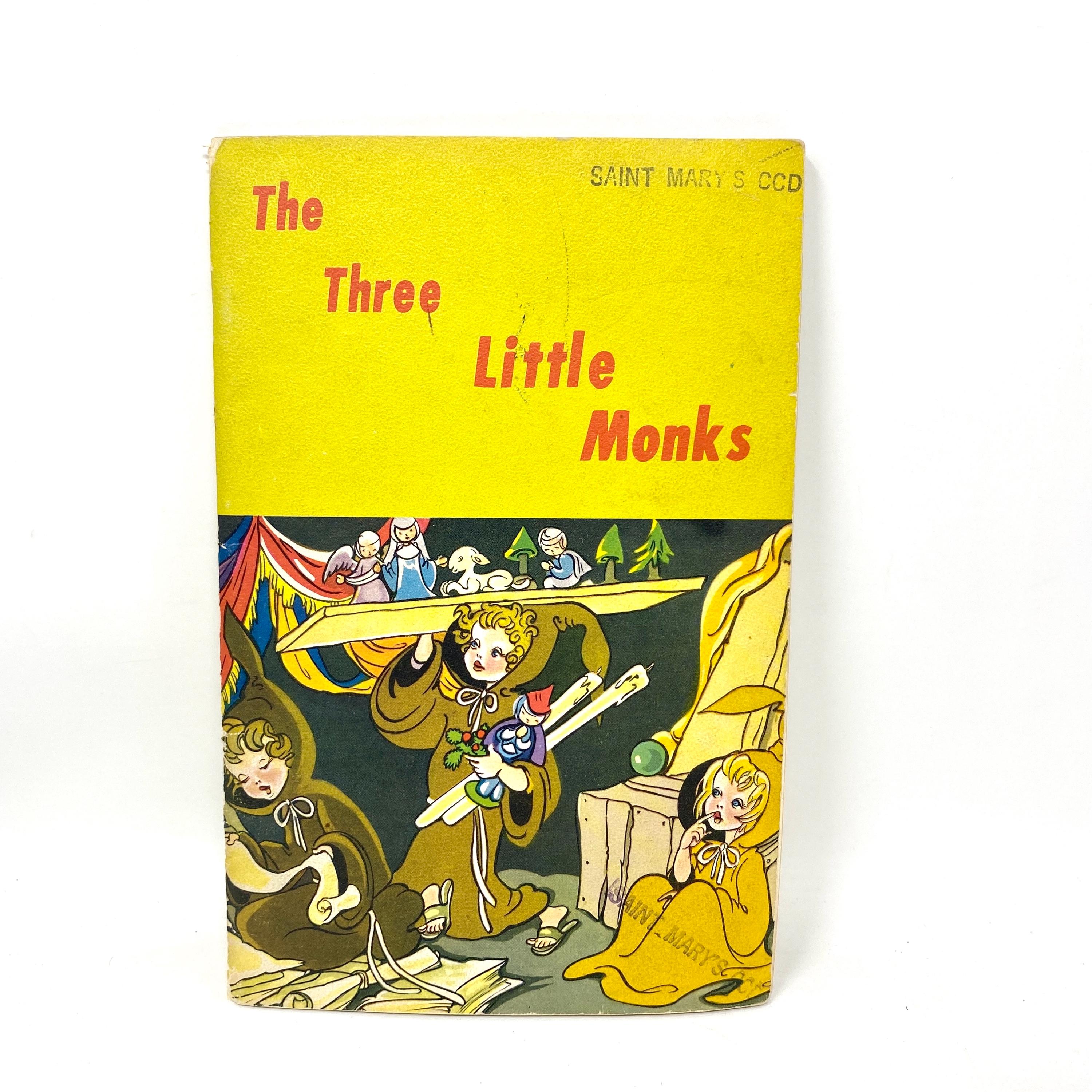 Vintage Children's Book, the Three Little Monks, Cool