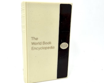 Vintage World Book Encyclopedia Bank, Miniature Bank