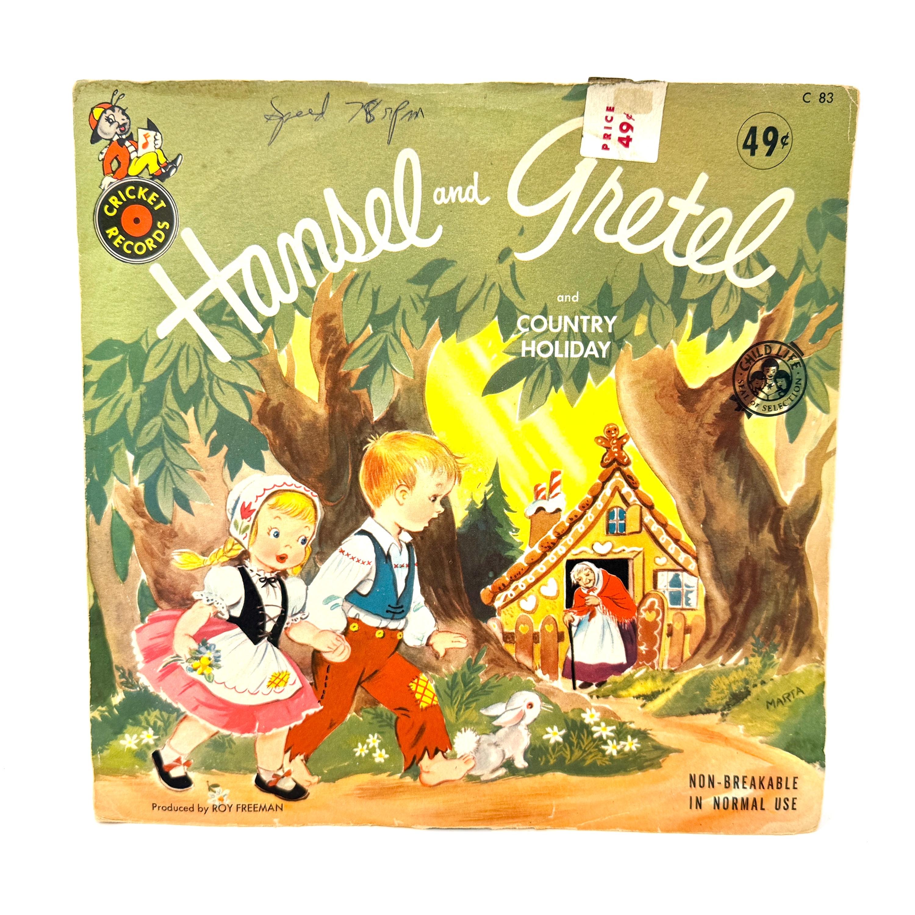 希少版 Hansel and Gretel 絵本 レコード付 希少版 Hansel and Gretel 絵本 レコード付 希少版 Hansel and Gretel