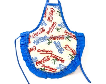 Vintage Apron, 1950s Apron, Work Apron, Advertising Apron, Vintage