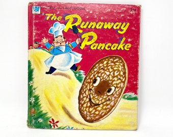 Vintage Children's Book, Runaway Pancake, Whitman 1956